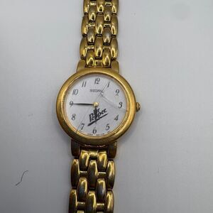 Vintage Seiko Quartz Watch V701-8R19 – Gold & Silver TwoTone DR PEPPER DIAL RARE
